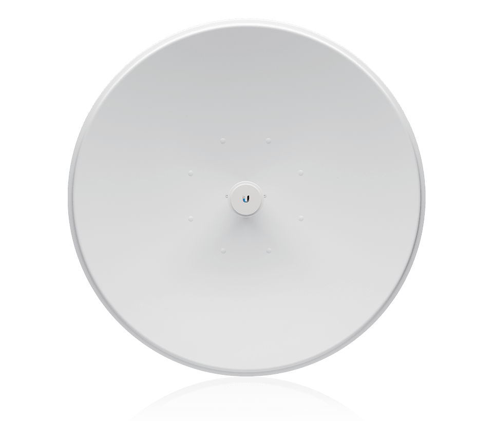 UBIQUITI KIT PTP PBE-5AC-620 - Kit de 2 piezas para enlace PTP en banda de 5 GHz con antena integrada de 29 dBi y tecnología airMAX AC, rendimiento superior a 450 Mbps, baja latencia y alta estabilidad para redes empresariales o ISP.