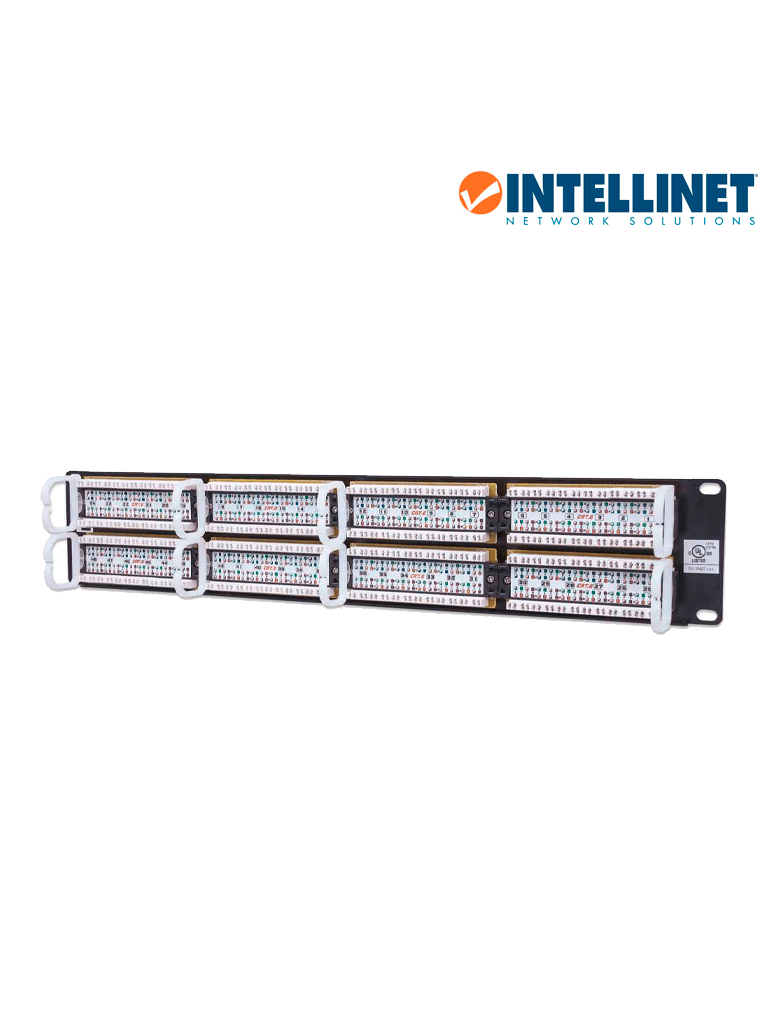 INTELLINET 560283 - Panel de parche Cat6 de 48 puertos, UTP, 2U