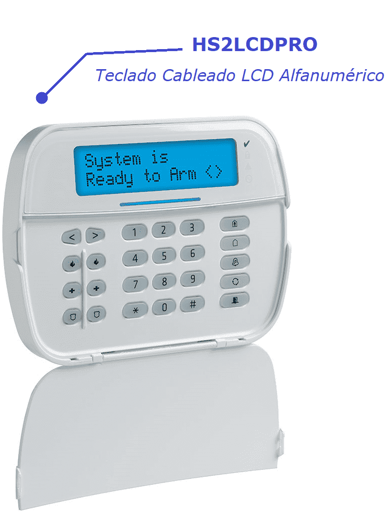 DSC Pro Basic - Paquete Pro 32 zonas con comunicador IP integrado/ Panel HS3032/ Teclado HS2LCDPRO / Fuente HS65WPSNA / Sensor LC203 / Gabinete PC5003