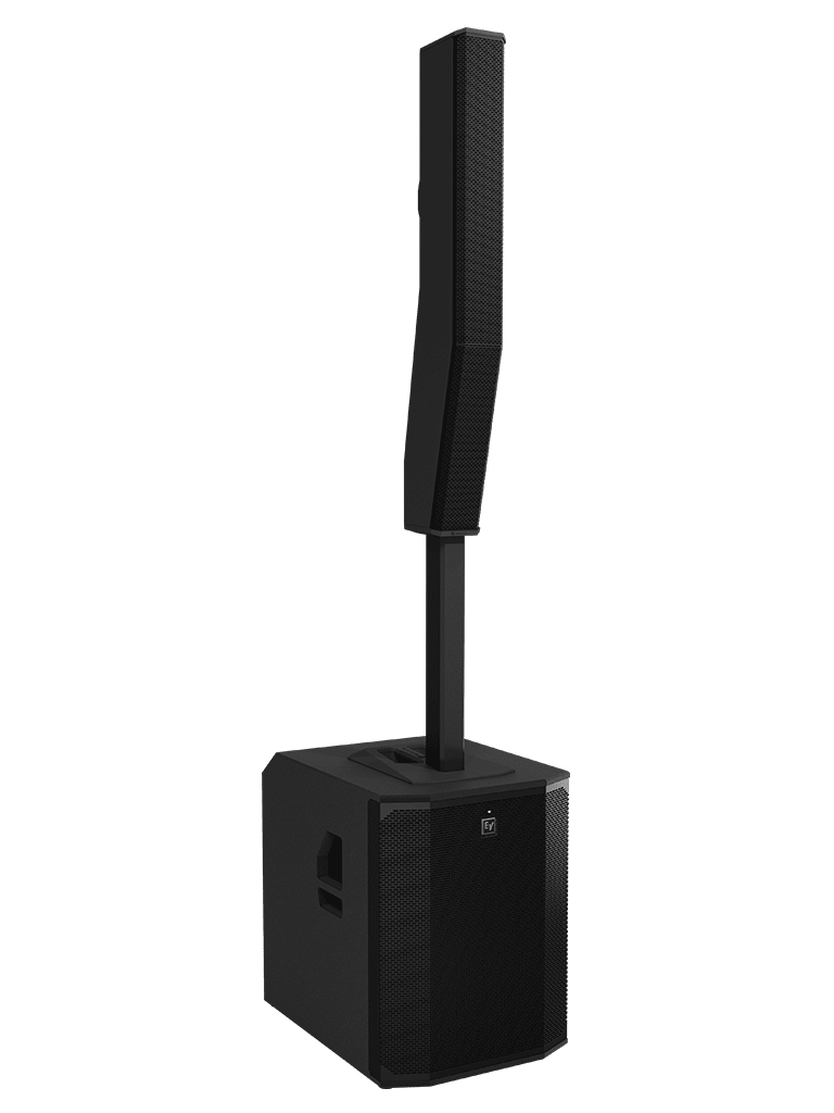 ElectroVoice M_EVOLVE90 - Sistema de Altavoz Portatil Amplificado / Bluetooth / Columna 8x4.7" / Subwoofer 18" / Negro