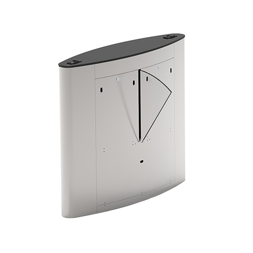 ZKTECO FBL5222 - Barrera Peatonal Central / Acero SUS304 y Cristal Templado / Aleta de Acrílico / Carril 60 cm / Exterior Protegido / 30 a 40 Personas X Min / 2 Millones de Ciclos / Incluye Panel INBIO260 PULL y  FR1200 ID
