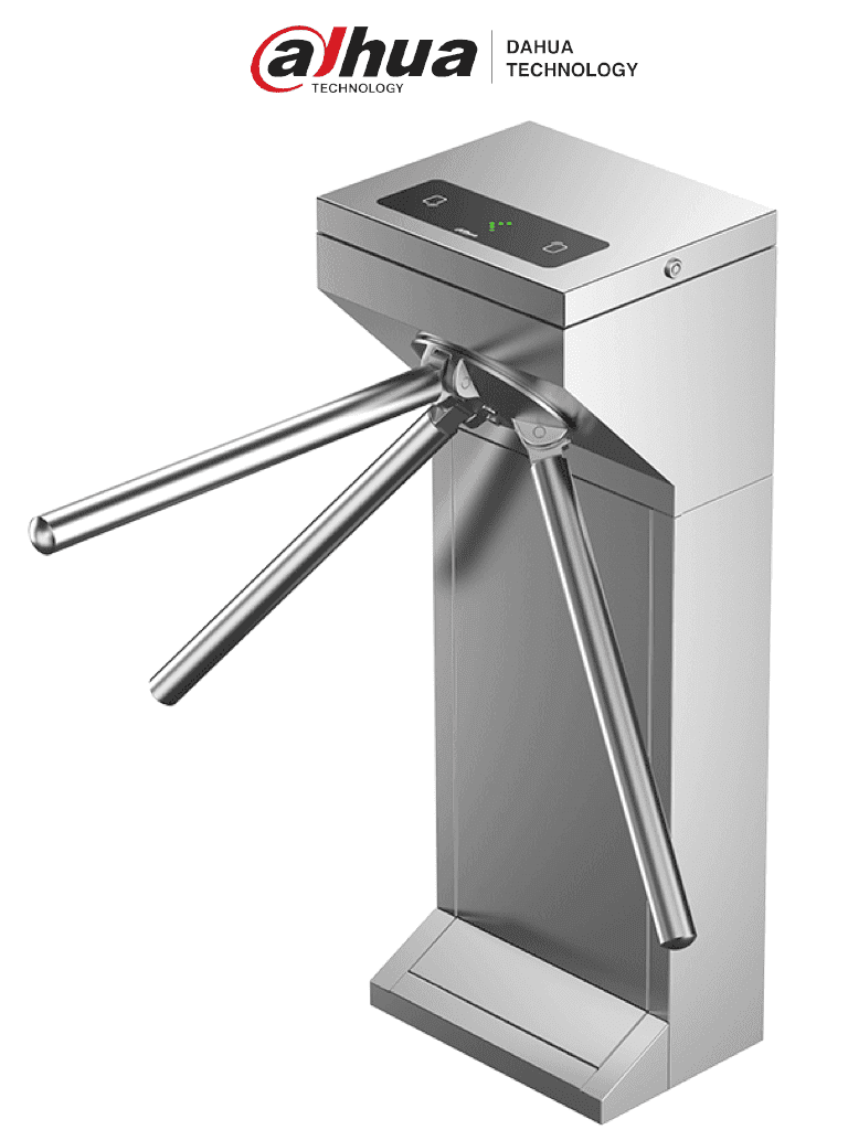 DAHUA DHI-ASGG100FL- Torniquete Bidireccional/ MCBF de 2 Millones / Fabricado en Acero Inoxidable SUS304/ Contacto Seco/ Voltaje 110-240 VAC/ Compatible con Cualquier control de Acceso/ Uso Interior