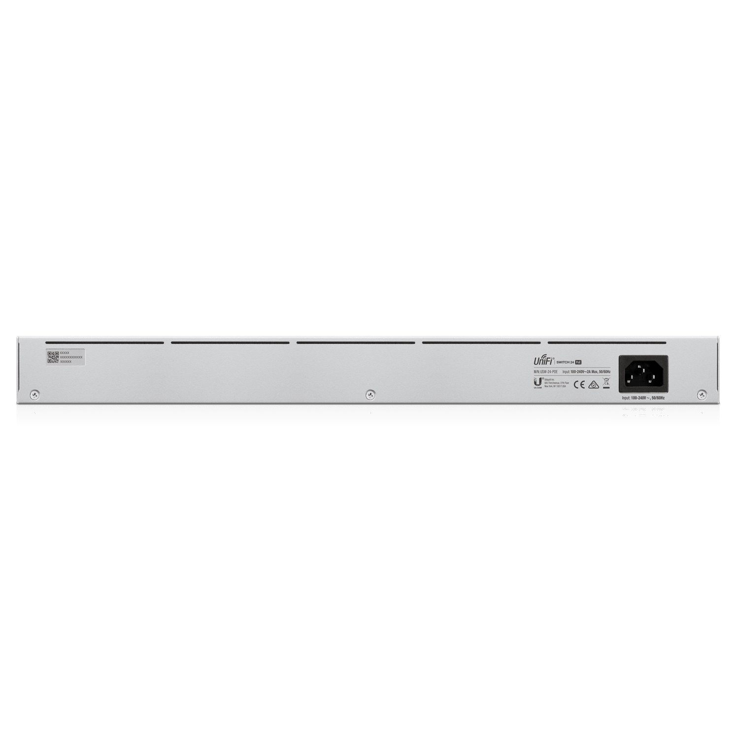 UBIQUITI USW-24-POE UniFi Switch Gen2, Capa 2 de 24 puertos (16 PoE 802.3af/at + 8 Gigabit) + 2 puertos 1G SFP, con 95W de potencia y pantalla informativa.