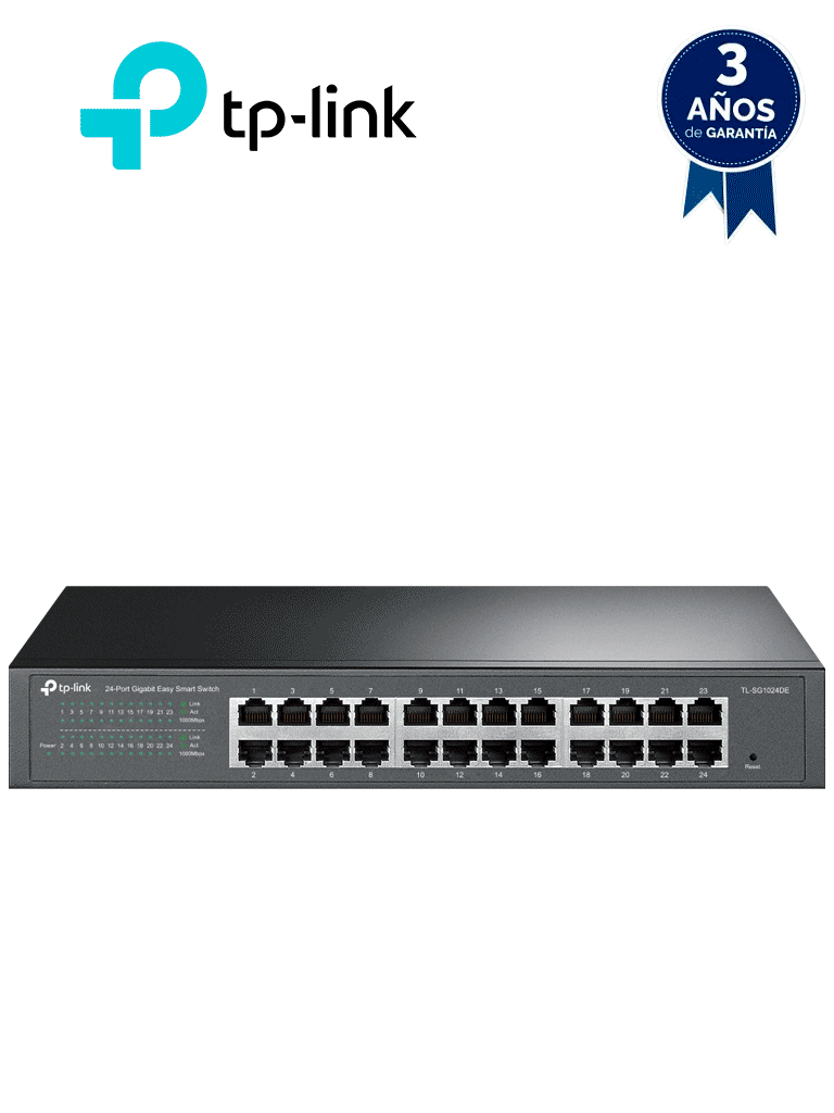 TP-LINK - TL-SG1024DE - Switch de 24 puertos Gigabit Easy Smart — TP-Link · SKU TPL3700042