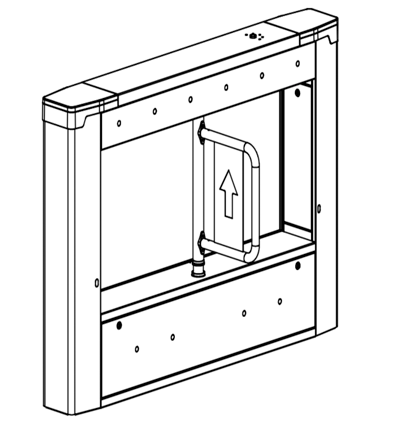 DAHUA ASGB511H-R - Swing Barrier Derecha para exterior/ Un carril/ Motor Electrico CD/ Acero Inoxidable/ Puerto RS232/ Soporta Conteo de Entrada y Salida/ 20personas x minuto/ Entrada de Alarma de Incendio para desbloqueo/