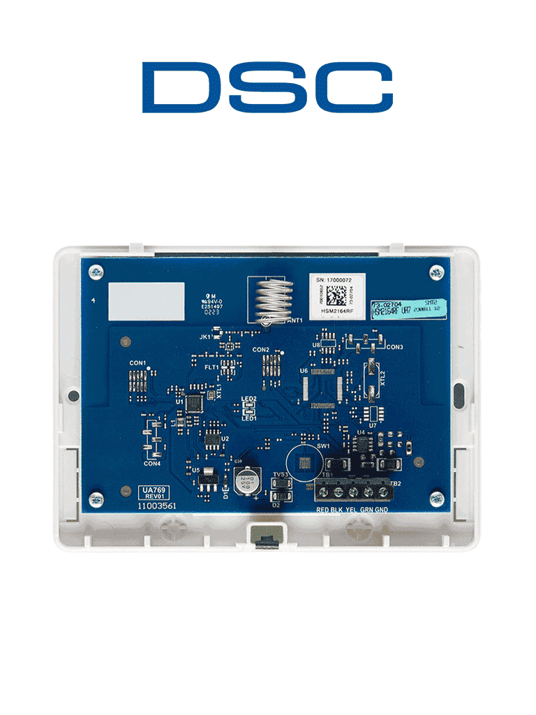 DSC HSM2164 - Módulo Receptor Power Series NEO para recepción de dispositivos 433 Mhz · SKU DSC1200052