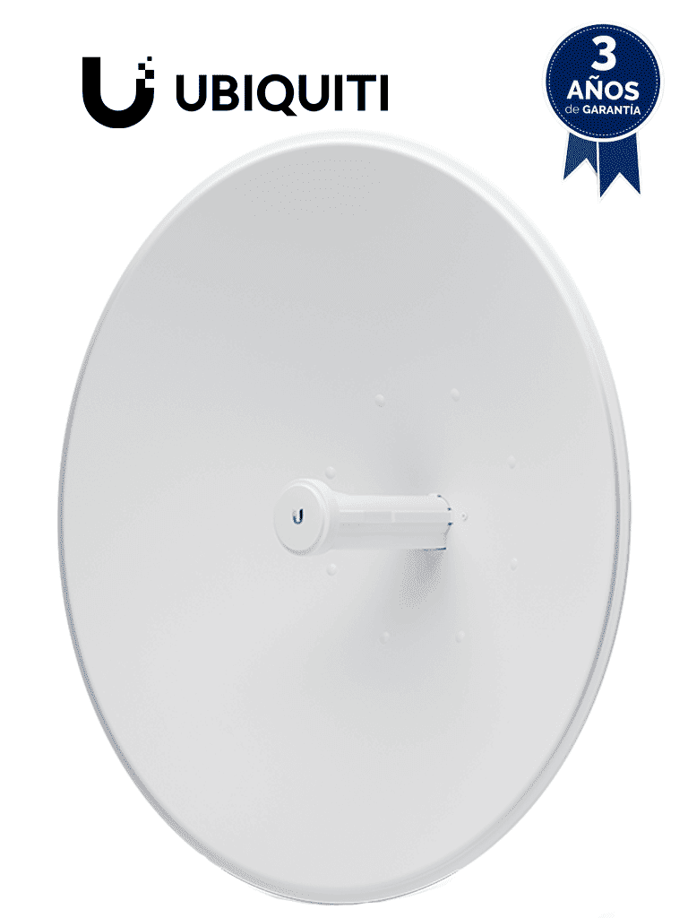 UBIQUITI POWERBEAM AC PBE-5AC-620 - Radio Airmax AC 5.8GHz para exteriores con antena integrada de 29 dBi, tecnología MIMO y rendimiento de hasta 450 Mbps. — UISP · SKU UBI016033