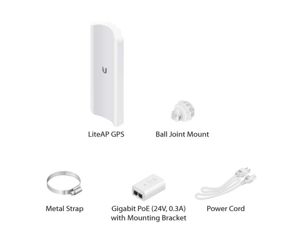 UBIQUITI LAP-GPS - Radio con antena integrada Airmax AC 5.8GHz de exterior con antena sectorial de 17 dBi y 90 grados de apertura. Potencia de 25 dBm, rendimiento hasta 450 Mbps y sincronización GPS.