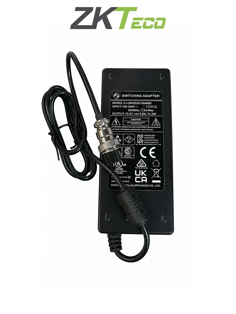 ZKTECO  D4330IP65PADAPTER - Fuente de poder para Arco detector de Metales modelo D4330IP65