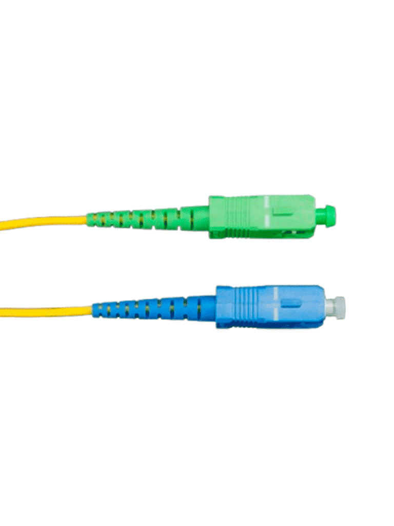 TCE  - LMN-FO-SCU-SCA-01 - Jumper SC UPC-SC APC Monomodo / Simplex 2 mm / 1 metro / Amarillo