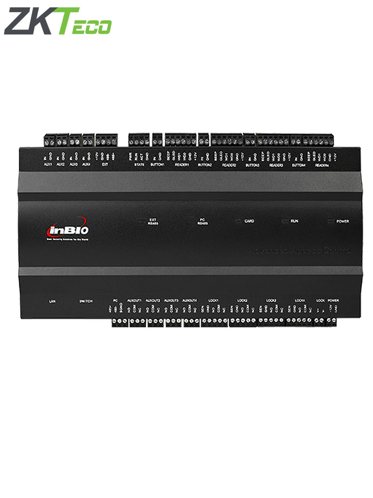 ZKTECO INBIO460 - Control de Acceso para 4 Puertas / 4 Lectoras / 3000 Huellas / 100000 Registros