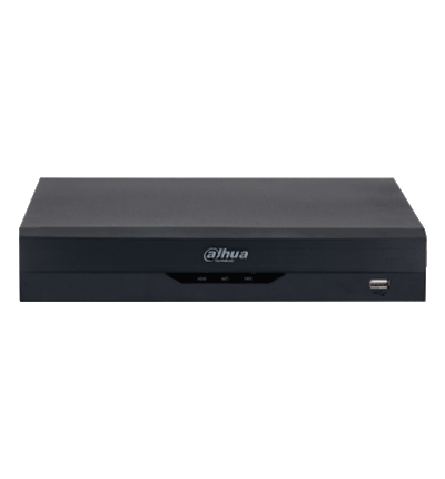 DAHUA XVR5108HS-4KL-I3 - DVR 4K WizSense de 8 canales + 8 IP o hasta 16 IP. Incluye SMD Plus, Protección Perimetral y reconocimiento facial, codificación con IA, H.265+, y soporta CVI, AHD, TVI, CVBS e IP. Compatibilidad con IoT y POS