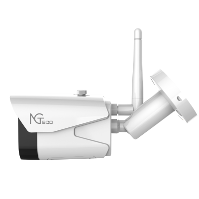 NGTECO NGC401 - Cámara Bullet WiFi / 1080P / Distancia IR 15 metros / Almacenamiento local y en la nube / Control Remoto / Audio Bi-direccional / Funciona con Alexa