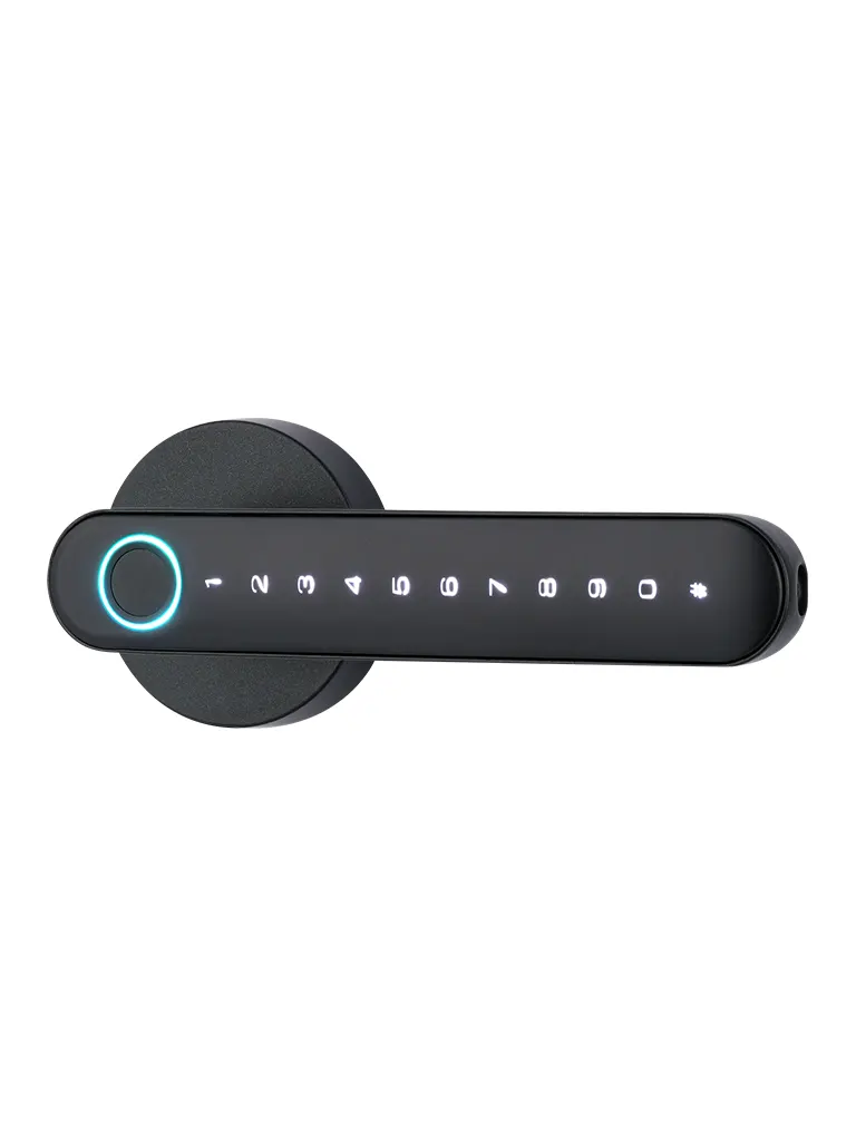 NGTeco SL01A630N -  Cerradura Inteligente Biométrica estilo americano / 100 huellas / 100 contraseñas / App Móvil NGTeco Home
