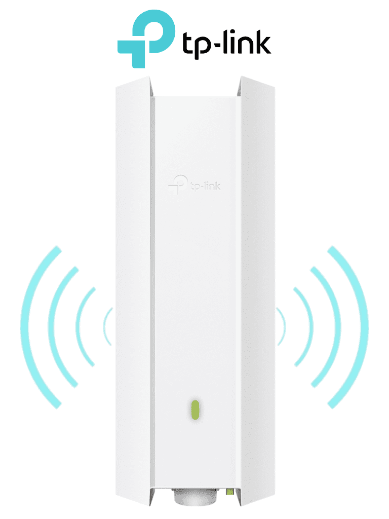 TP-LINK EAP610-OUTDOOR - Punto de Acceso Omada de exterior-interior, Wi-Fi 6 AX1800 MU-MIMO 2x2 con Mesh Omada de alta densidad de usuarios, configuración por controlador o stand-alone para montaje en mástil/pared y alimentación PoE+.