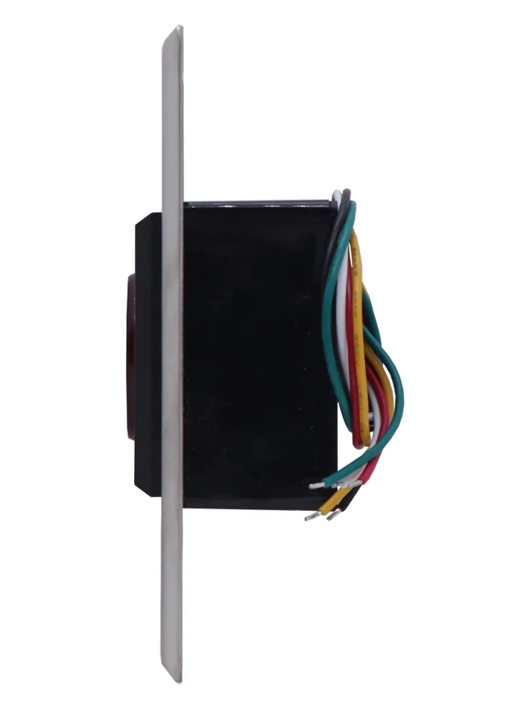 ZKTECO TLEB102 - Botón de Salida sin Contacto, Serie K11, Indicador LED, Acero Inoxidable, 12 VCC, Función NC/NO, Distancia de Detección hasta 10 cm