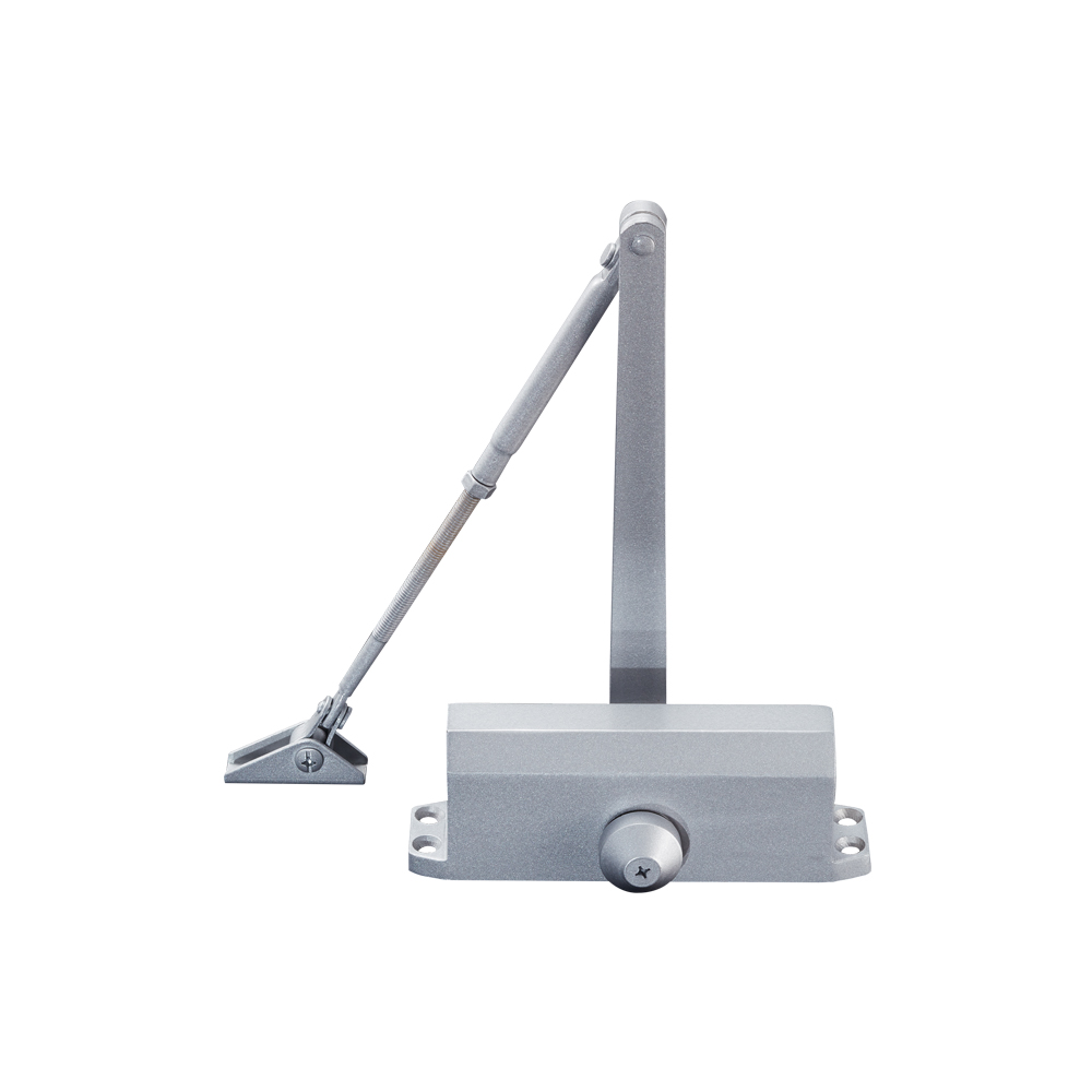 YLI YC812 - Brazo cierra puerta automático / Para puertas de 65 kg / Compatible con puertas de madera, vidrio, metal / Velocidad ajustable de cierre / Instalación izquierda o derecha