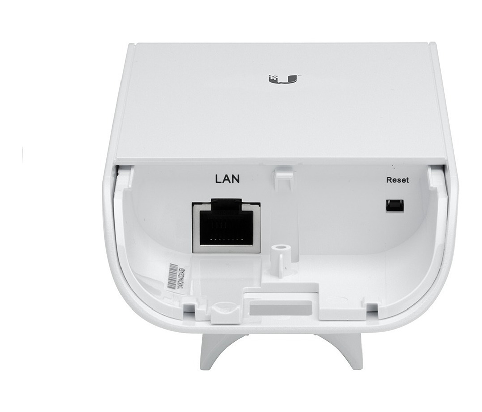 UBIQUITI NANOSTATION LOCOM2 - Radio con antena integrada Airmax 2.4GHz para uso en exteriores con tecnología MIMO. Cuenta con un panel de antena de 8 dBi y una potencia de transmisión de 23 dBm, ofrece un rendimiento de hasta 150 Mbp