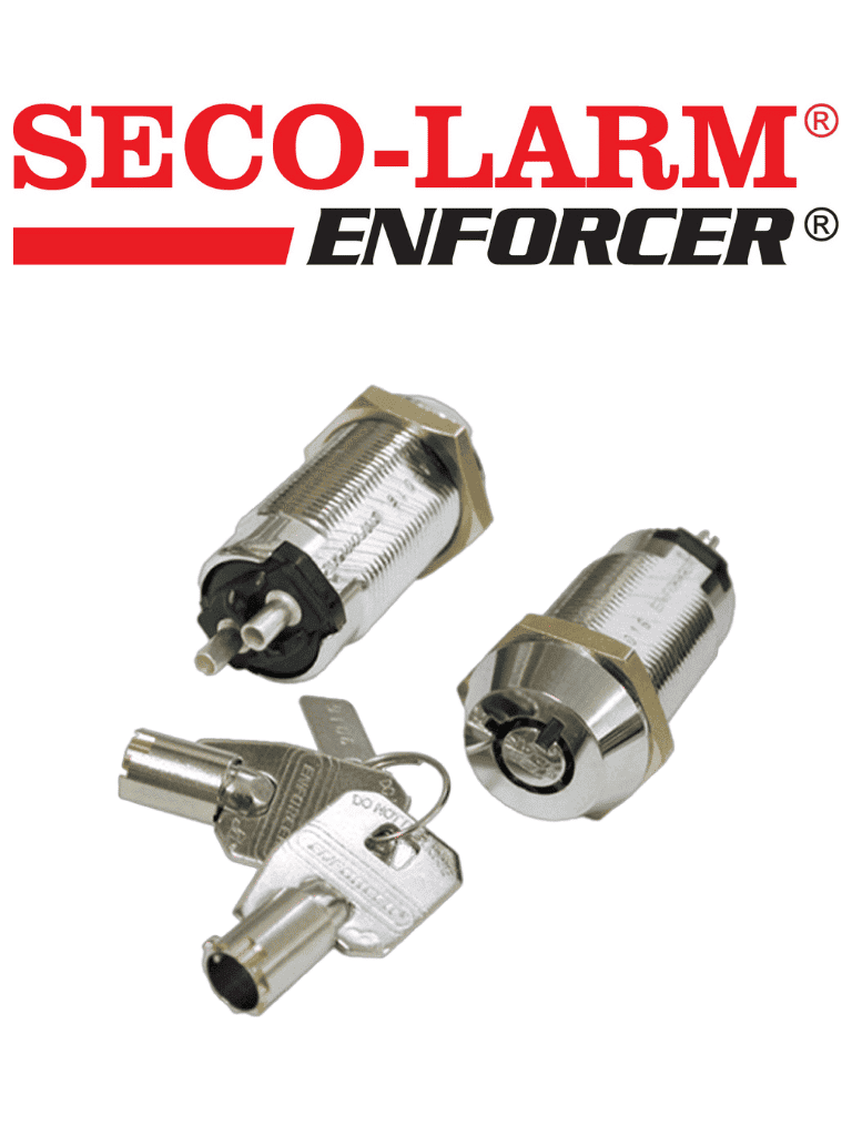Seco-Larm SS-090-2H1 - Interruptor tubular con llave — SECO-LARM · SKU SEC1220010