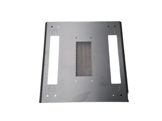 SAXXON SXR37U6637S - Gabinete de Piso color Negro / 37UR / Puerta de Vidrio Templado / Alto 180 cm / Ancho 60 cm / Profundidad 60 cm / Incluye Base con 2 Ventiladores 110V