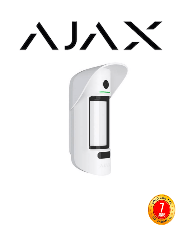 AJAX MotionCam Outdoor (PhOD) - Detector de movimiento para exteriores inalámbrico con cámara para verificar alarmas y con la función de mandar imágenes sobre demanda.