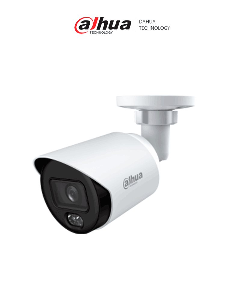 DAHUA DH-HAC-HFW1509TN-A-LED-S3 - Cámara Bullet Full Color de 5 Megapixeles/ Lente de 3.6 mm/ Micrófono Integrado/ Leds para 20 Metros/ Metalica/ WDR de 120 dB/ IP67/ — Dahua Technology · SKU DHT0290123