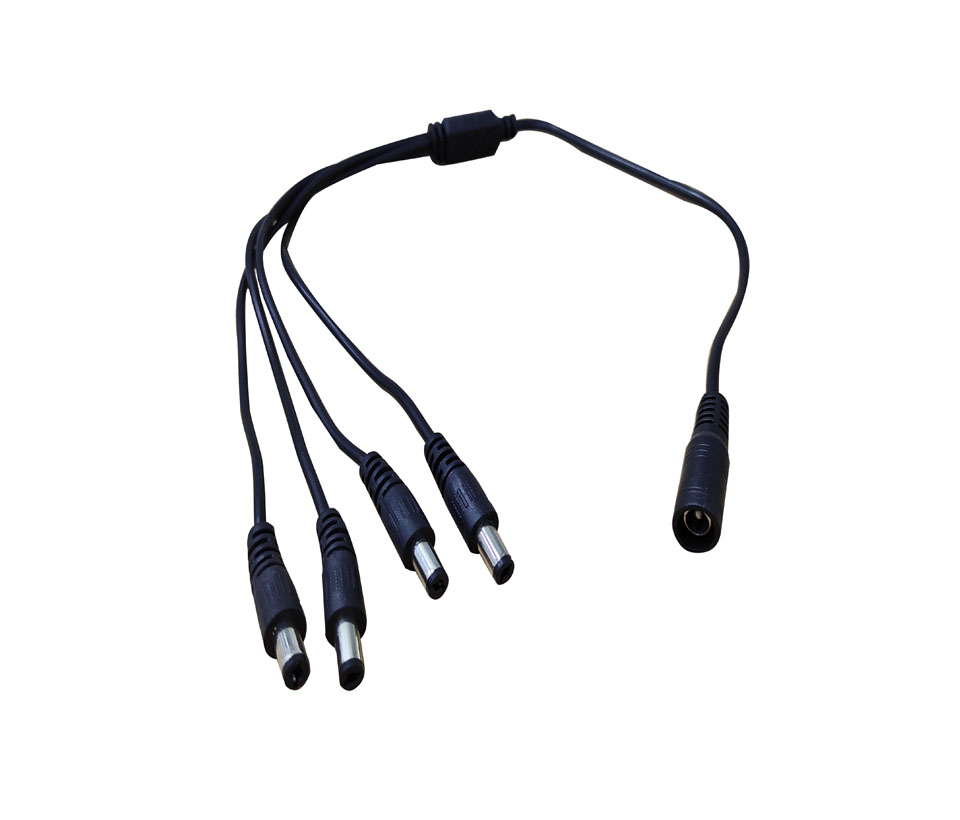 SAXXON PSU1205DPAQD - Paquete de Fuente de Poder de 12 Vcc 5 Amperes + Divisor para 4 Camaras/ Ideal Para Equipos de Alto Consumo/ Para Usos Multiples: Sistemas de CCTV, Acceso, Asistencia, etc/ Certificación UL/