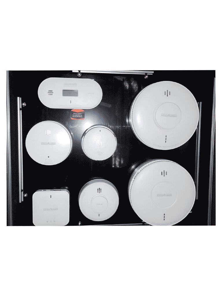 DAHUA WISUALARM DHI-HY-DBRF- Maletín DEMO de sistema de incendio residencial, Incluye DHI-HY-GW02A/DHI-HY-SA5MA/DHI-HY-HT5MA/DHI-HY-SA5MB/ DHI-HY-HT5MB/DHI-HY-MRF50-R8/DHI-HY-GW01A/ SA30A-R8/ SA40A-R8/ HT10A-R8/GC20D-R8/ GC30A-R8,