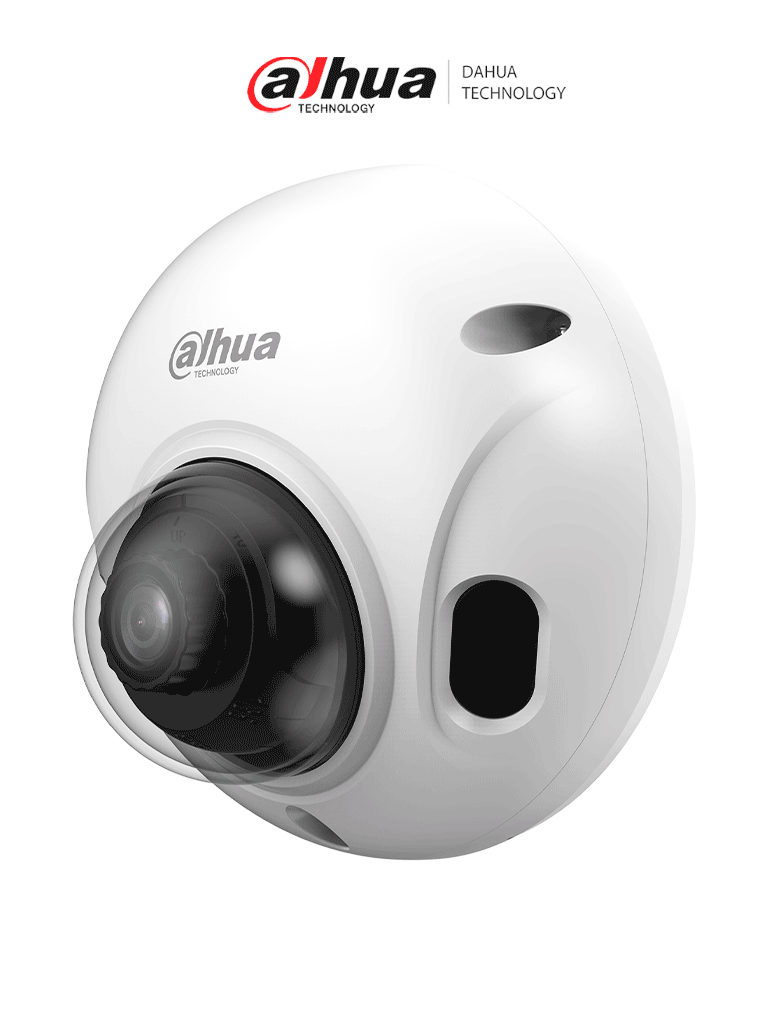 DAHUA DH-DAE-CPC5241FPN-0210B - Cámara IP Domo Antivandálica de 2 MP, Lente de 2.1mm, 125° de apertura, Analítico de conteo de personas, 20 metros de IR, WDR Real de 120 dB, IK10, IP67
