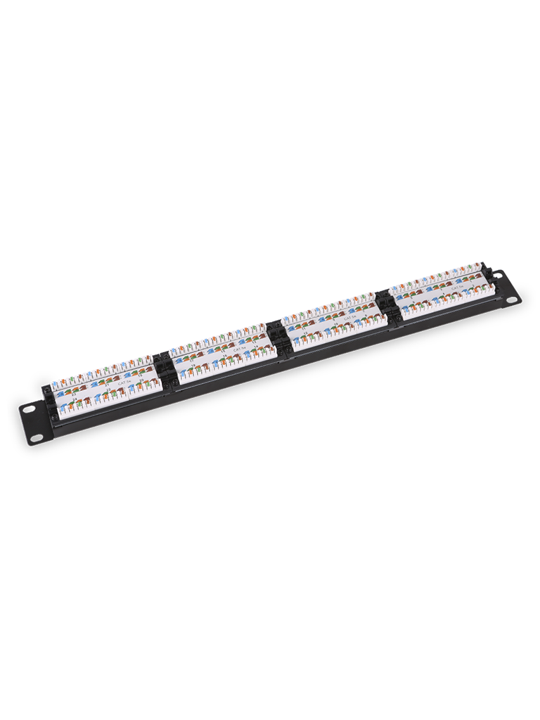 SAXXON P19748N5 - Patch Panel 48 puertos / CAT 5E / 19 Pulgadas / Montaje en rack / 2U