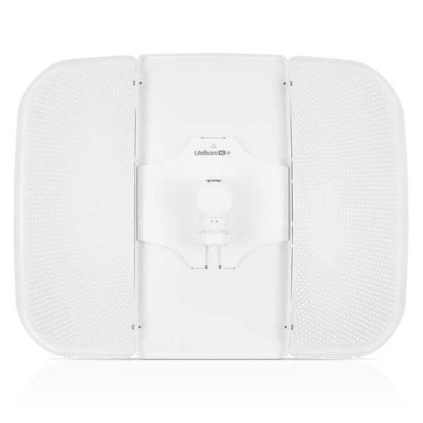 UBIQUITI LITEBEAM AC LBE-5AC-LR - Radio Airmax AC GEN2 5.8GHz para exteriores con antena integrada de 26 dBi, potencia de 25 dBm y rendimiento de hasta 450 Mbps.