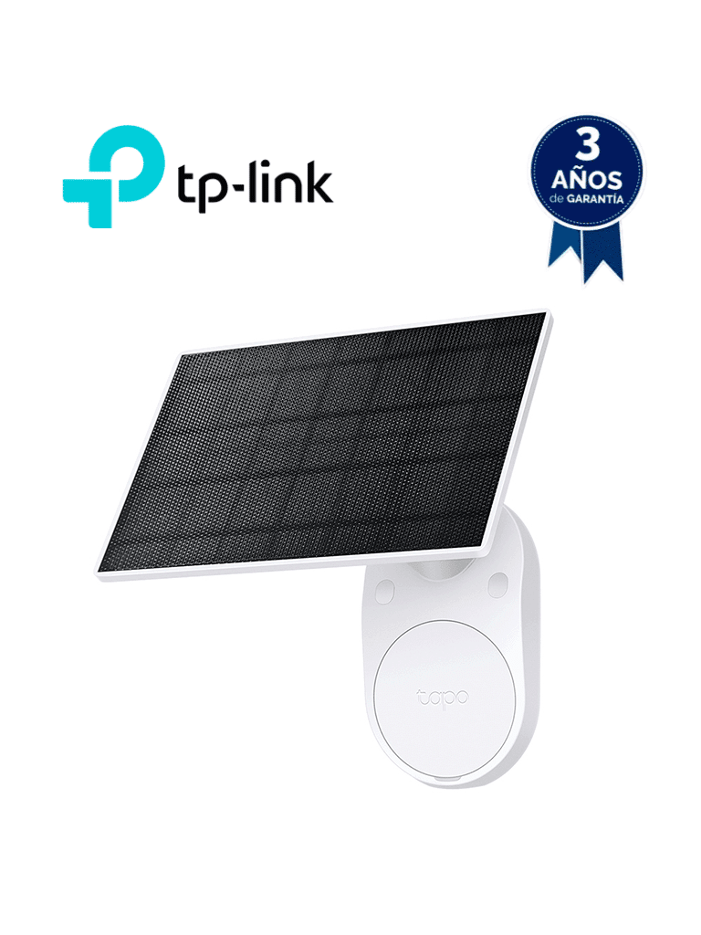 Tapo A201 Panel solar Energía Solar, Utiliza energía solar gratuita y limpia para proporcionar un suministro de energía constante para tus cámaras Tapo alimentadas por batería, Instalación Sencilla.