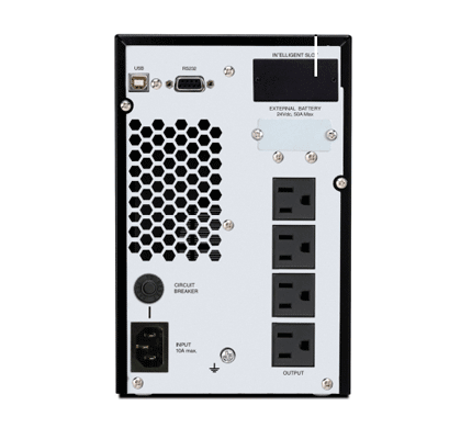 CDP UPO11-1 - UPS / 1000VA / 900W / torre / 4 Terminales de salida / Pantalla LCD / Baterias 12V a 9AH X 2 / Voltaje de entrada 120VCA