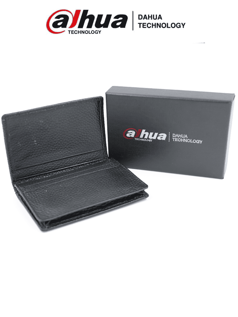 DAHUA MATPRO036 - Porta Tarjetas Negro/ Tipo Piel/ con Logo Dahua/ Promocional — Dahua Technology · SKU DHT3010056