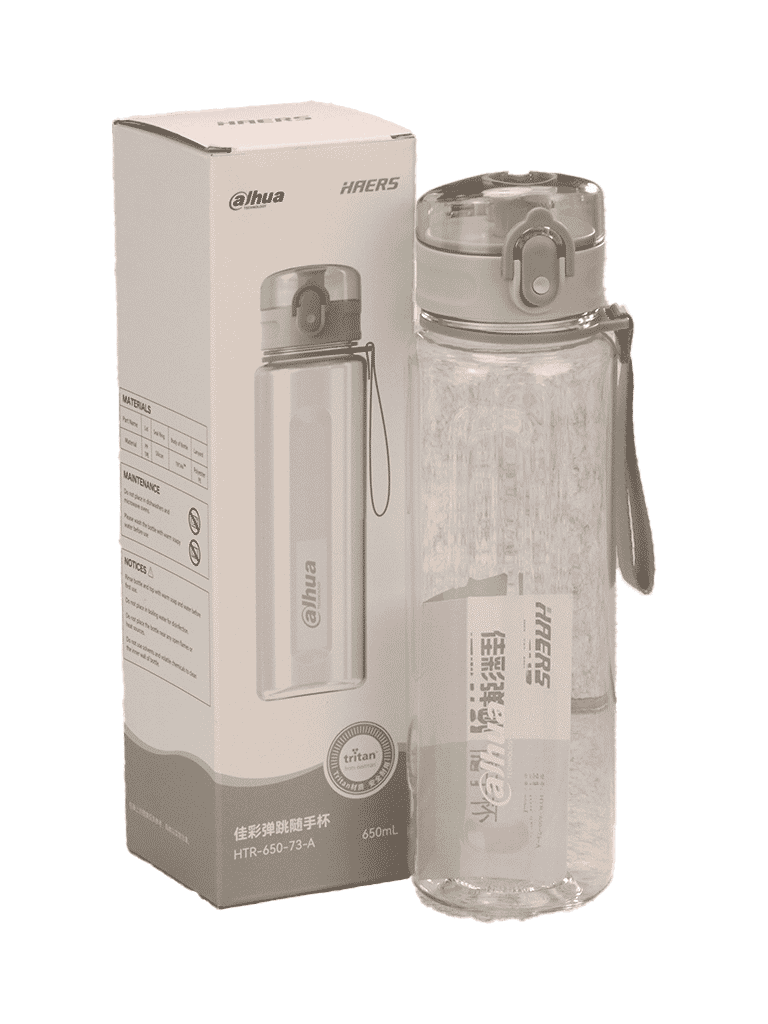 DAHUA MATPRO2431 - Botella de Agua Transparente con Logotipo Dahua/ Promocional