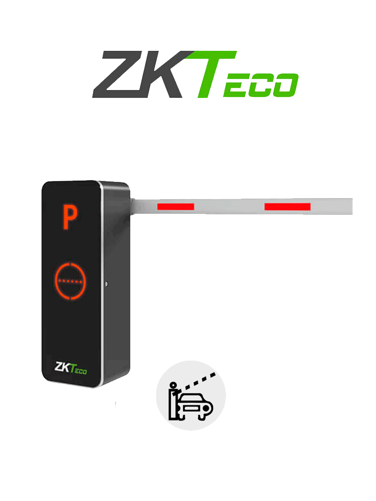ZKTECO BGM1030L - Barrera Vehicular / Brazo Recto Dirección Ajustable / 3 Metros / Gabinete con Luz LED / Indicador de Estado / 1.5 s de apertura / Incluye 2 controles / Módulo Wi-Fi para conectarse con la App ZK Barrier gratuita y aperturar o cerrar — ZKTeco · SKU ZKT0960017