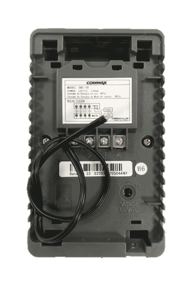 COMMAX DRC4Y - Frente de Calle para Videoportero, Cámara 960H y Sensor de Luz, Volumen Ajustable, Compatible con Cualquier Monitor COMMAX y Cubierta CMX2260001