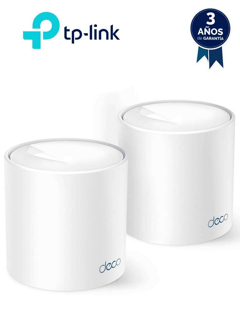 TP-LINK - Deco X10(2-pack) / AX1500 Whole Home Mesh Wi-Fi 6 System / Paquete con 2 piezas