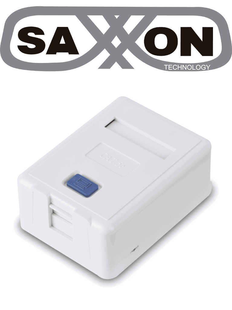 SAXXON A1661 - Caja de montaje en superficie para jack UTP / 1 Puerto / Con etiqueta · SKU TCE339076