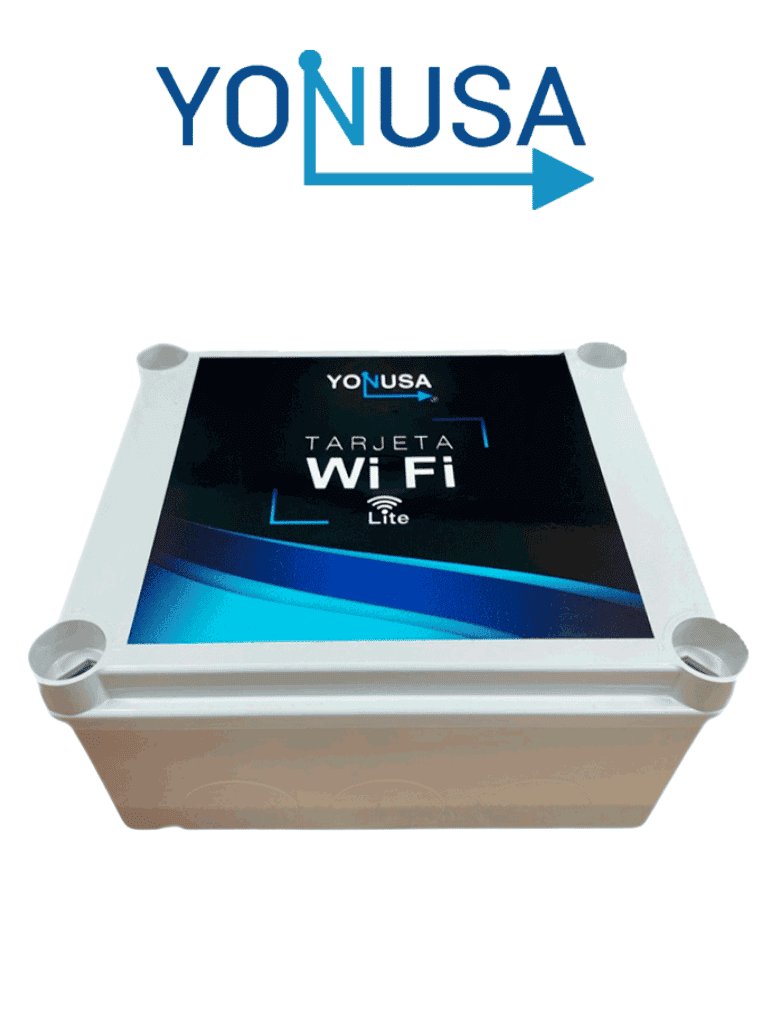 YONUSA MWFLITE - Módulo Wi-Fi Lite compatible con energizadores NG Modular, NG Convencional, Alta Frecuencia Anti Plantas y Doble Zona, Uso con aplicación gratuita Yonusa Plus compatible con sistemas iOS y Android para notificaciones de eventos.