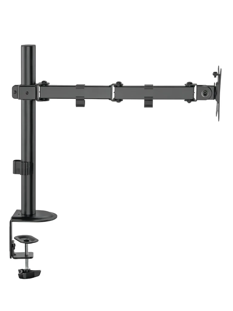 TCE LMG12NB - Soporte de Escritorio para 1 Monitor de 14 a 32 " , Carga Máxima 9Kg , VESA 75x75mm / 100x100mm / Ajuste Inclinación y Rotación