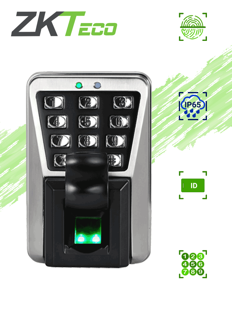 ZKTECO MA500 - Control de Acceso Profesional / 3,000 Huellas / 30,000 Tarjetas RFID / Conexión TCPIP / IP65 — ZKTeco · SKU ZKT061002