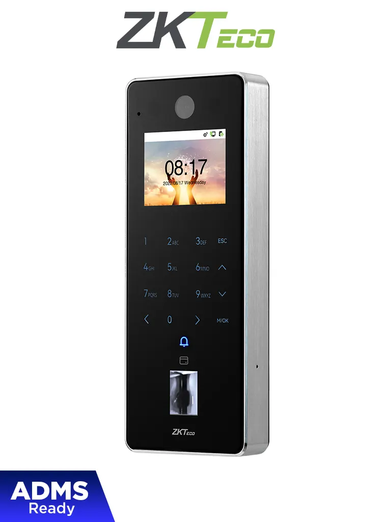 ZKTECO F35 - Control de Acceso o Asistencia con Huella Digital BioID+ (10,000), Tarjeta ID 125 kHz (10,000), Registro de 500,000 Eventos, Conexión Ethernet y WiFi / IP65 — ZKTeco · SKU ZKT0680052