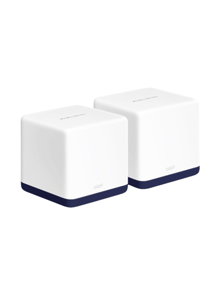 MERCUSYS HALO H50G(2-PACK) - Sistema Wi-Fi Mesh AC1900 para todo el hogar con red unificada, roaming continuo, cobertura completa, doble banda Wi-Fi de 1.9 Gbps, control sencillo mediante aplicación y puertos Gigabit completos.