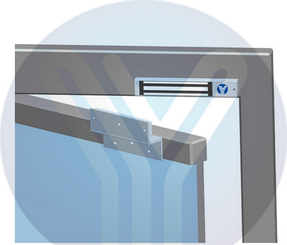 YLI MBK500NZLW - Soporte de fijación en Z y L compatible con cerradura magnética YM500NW para exterior con clave YLE0850003