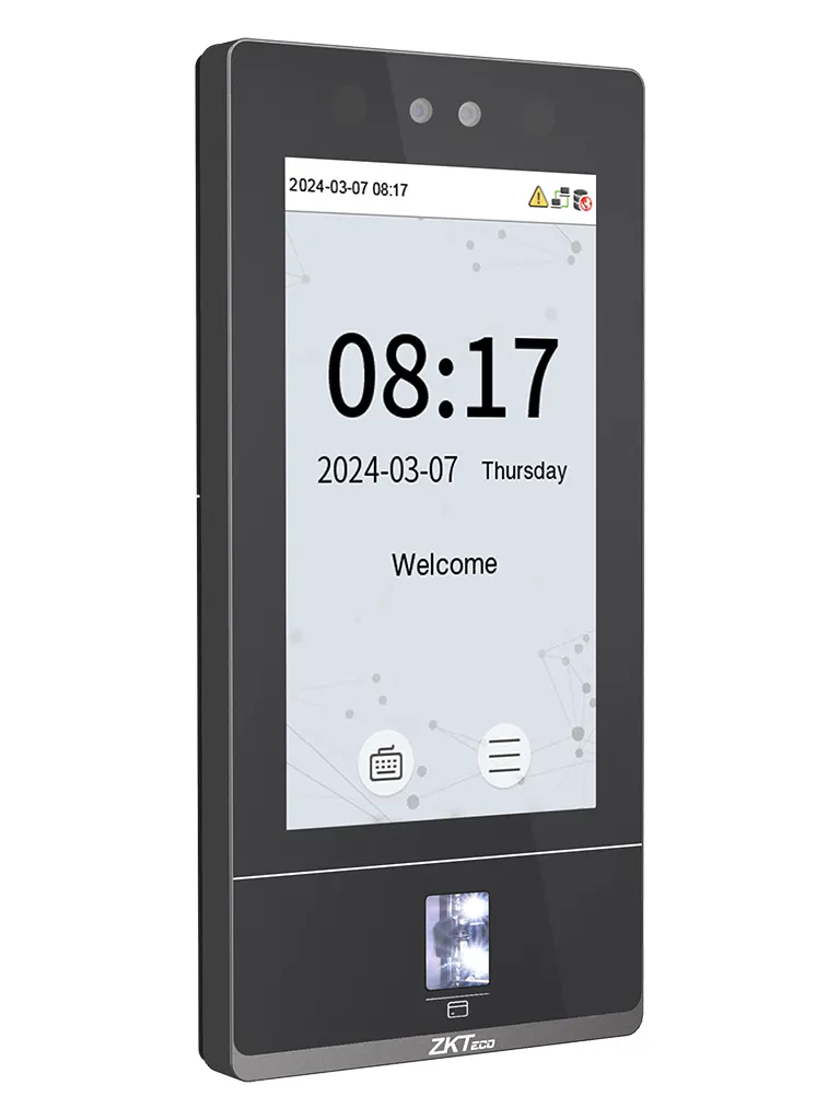 ZKTECO SenseFace 7A - Control de acceso y asistencia para 10,000 rostros / 10,000 huellas / 50,000 tarjetas de 125kHz / TCP/IP / IP65 / 1 Relevador / Compatible con Software Gratuito ZKBio Zlink