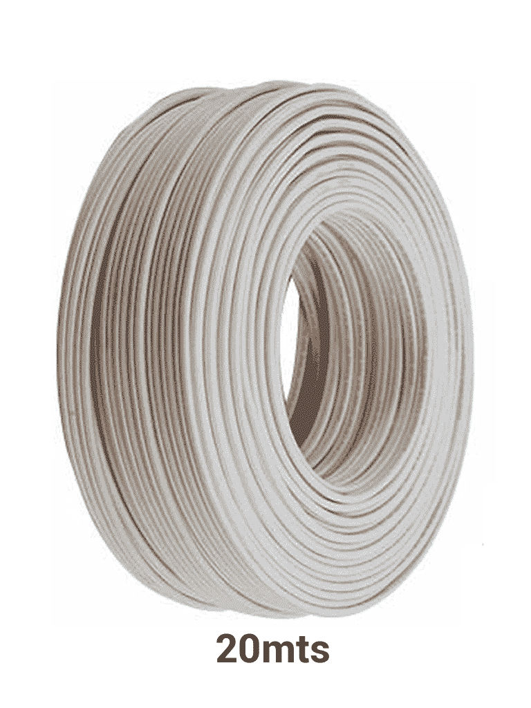 KCAB001 - Cable bujía Marca YONUSA o doble aislado para cercos eléctricos / Multifilar 22 AWG / Bobina de 20 Mts/