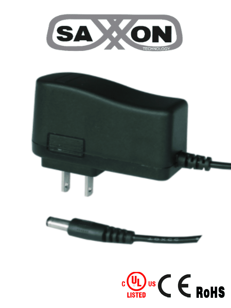 SAXXON PSU0502E - Fuente de Poder Regulada de 5 Vcc 2 Amperes/ Para Usos Multiples/ Acceso, Asistencia, CCTV, Etc./ · SKU TVN171012