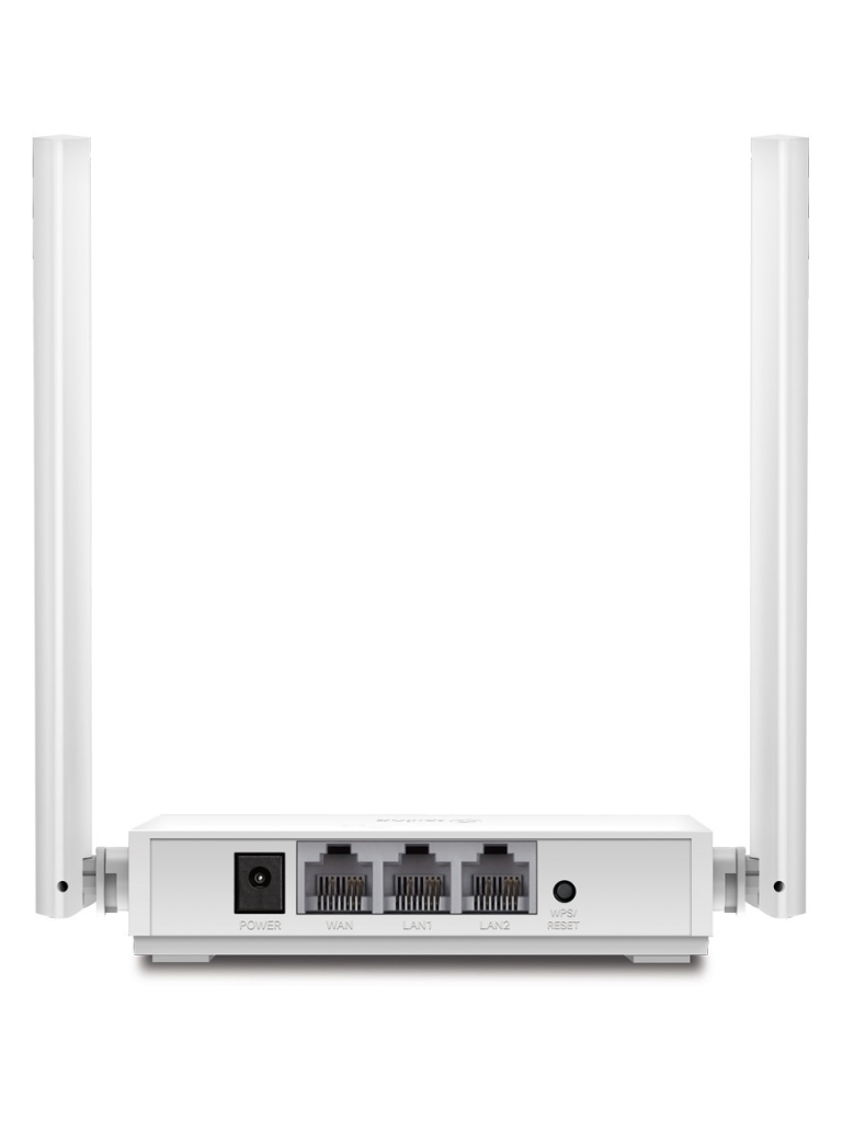 TP-LINK TL-WR820N -  Router inalámbrico WISP de 2.4 GHz de 300 Mbps con 2 antenas externas omnidireccionales de 5 dBi, 2 puertos LAN 10/100 Mbps y 1 puerto WAN 10/100 Mbps.