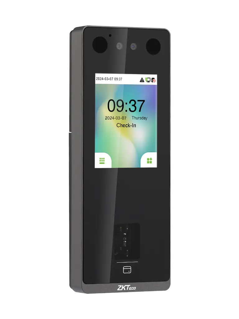 ZKTECO SenseFace3A -  Control de Acceso para 3,000 rostros / 6,000 huellas / 6,000 tarjetas 125KHz / TCP/IP / IP65 / 1 Relevador / Compatible con Software Gratuito ZKBio Zlink